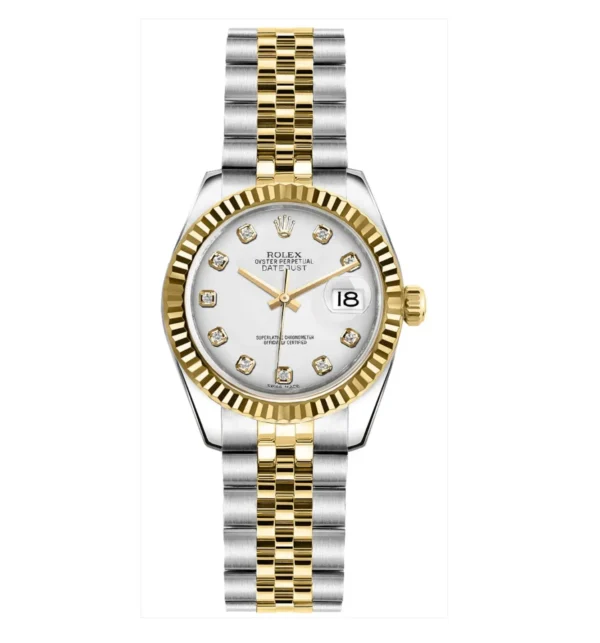 Rolex Lady-Datejust 26 Diamant Blanc Jubilé – Montre Femme