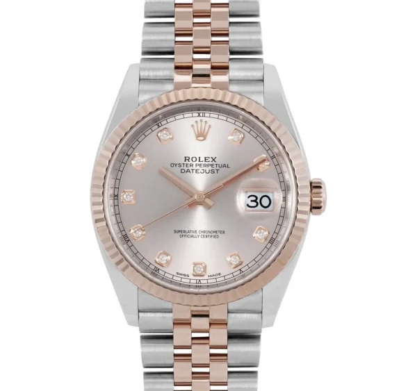Rolex Lady-Datejust – Montre Élégante Sundust Acier & Rose Gold